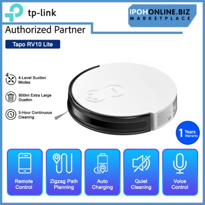 TP-LINK TAPO RV10 LITE Smart Robot Vacuum Cleaner Navigation 800ml Large Dust Bin